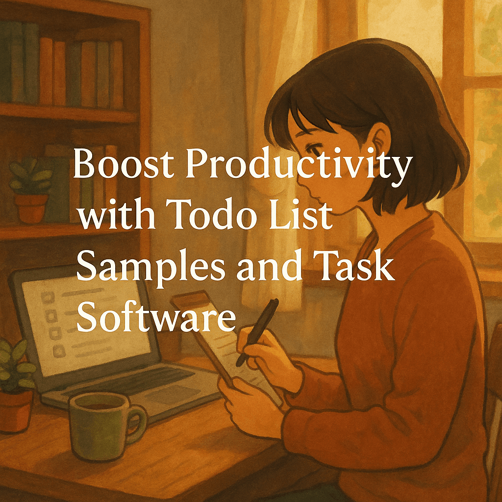 Boost Productivity with Todo List Samples and Task Software