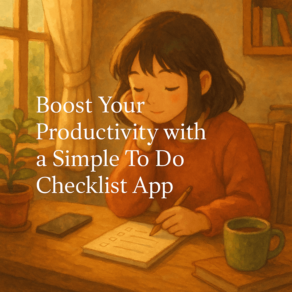 Boost Your Productivity with a Simple To Do Checklist App