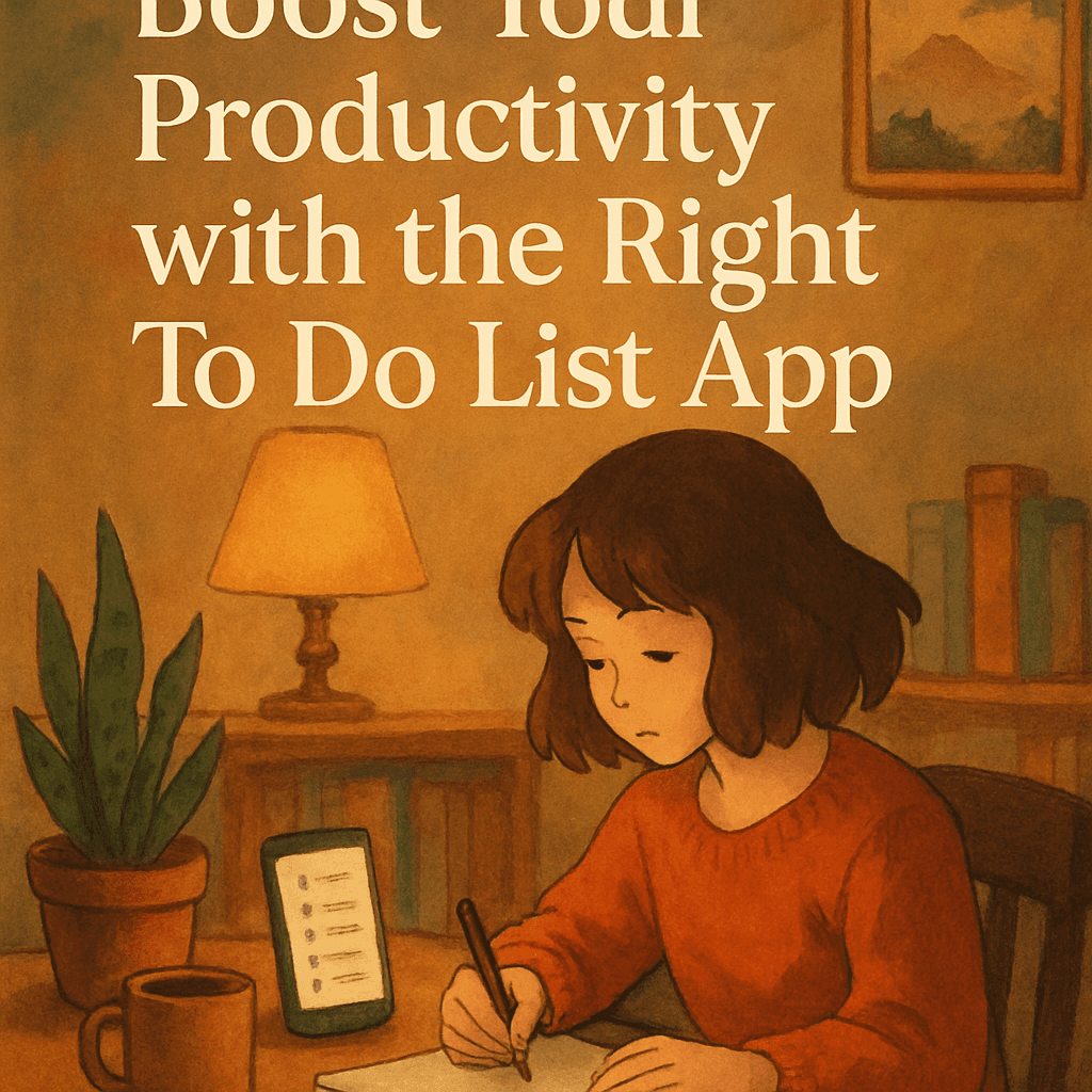 Boost Your Productivity with the Right To Do List App