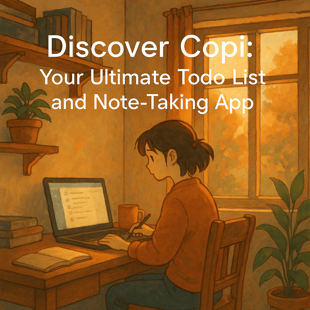 Discover Copi: Your Ultimate Todo List and Note-Taking App